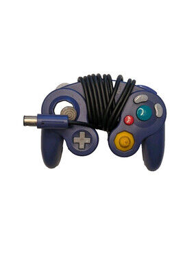 Nintendo Wii GameCube Controller OEM original Indigo Purple - NEEDS JOYSTICK